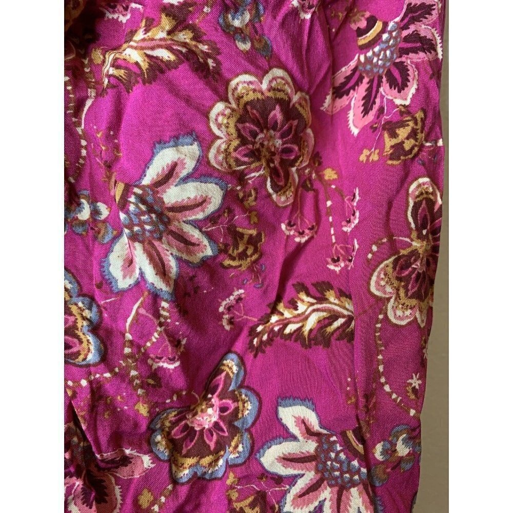 Free People Sweet Escape Smocked Shirred Maxi Dress Size S Boho Pink Floral NEW - Picture 8 of 9
